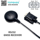 DB9 female connector GPS receiverTOPGNSS RS232 GPS GONASS/GALILEO  Industrial application module antenna GNSS200BR