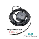 UART Designed with the ZED-F9P F9 module RTK high-precision GNSS receiver can be used as a base station and rove TOP608 TOPGNSS