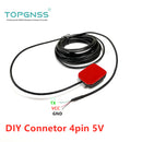 GN200G DIY Connector 5V RS232 NMEA0183 GPS GLONASS GALILEO receiver , 9600 baud rate,module with antenna TOPGNSS