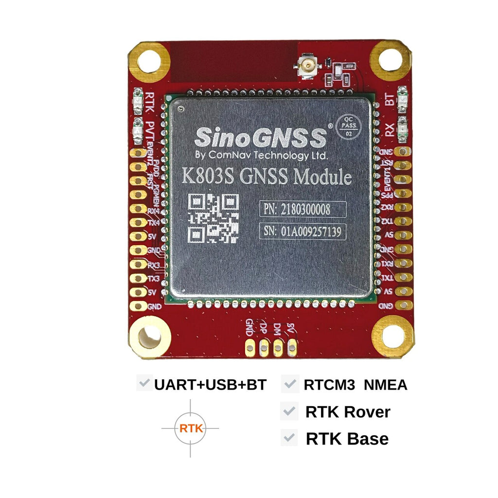 Bluetooth Module Backside RTK high-precision Bluetooth GNSS module K803 board GNSS full system f ...