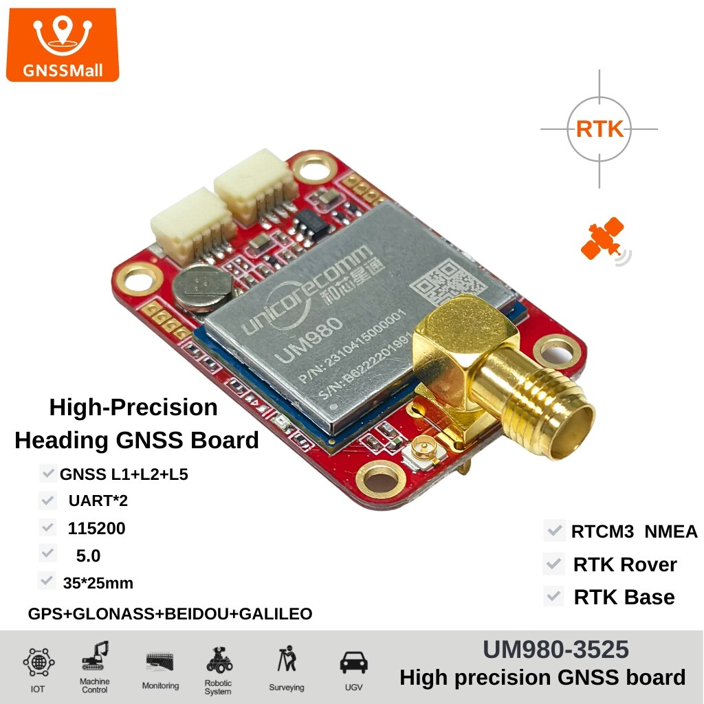 Meraki Gnss Module UM980 module board GNSS full system full frequency, centimeter level ...