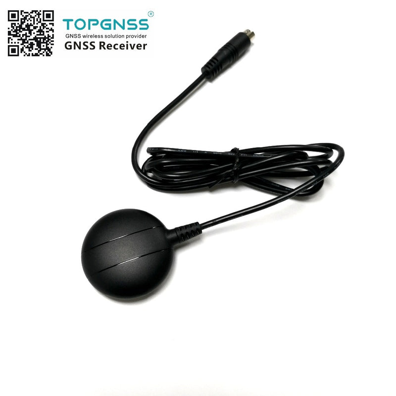 9600 baud rate RS232,MD6 PS2 male connector RS-232 GNSS GPS receiver,FLASH,  GPS module antenna,GN200-RG, replace BR-355S4