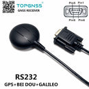 DB9 female connector GPS receiverTOPGNSS RS232 GPS GONASS/GALILEO  Industrial application module antenna GNSS200BR