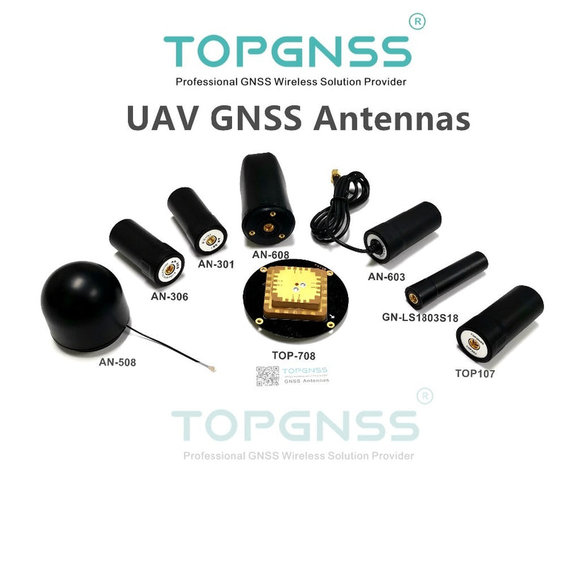 Small size high-precision GNSS antenna for Zed-F9P module drone UGV RTK GPS antenna GPS Glonass Galileo GNSS L1, L2 TOPGNSS