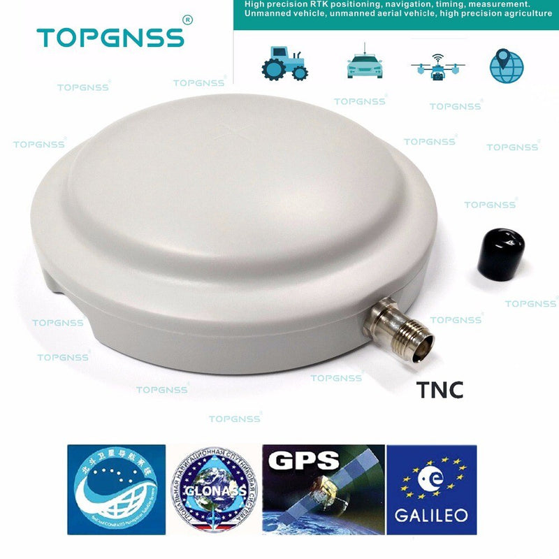 Nieuwe TOPGNSS onbemande voertuig hoge precisie volledig bereik GNSS antenne GPS GLONASS GALILEO Beidou waterdichte hoge gain RTK antenne