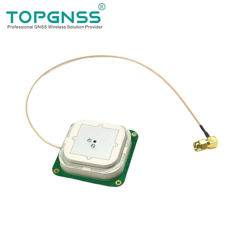NEW SMA high precision RTK GPS antenna an501, sma-j small volume GNSS L1 L5 for RTK Rover UGV gain 30dB, topgnss