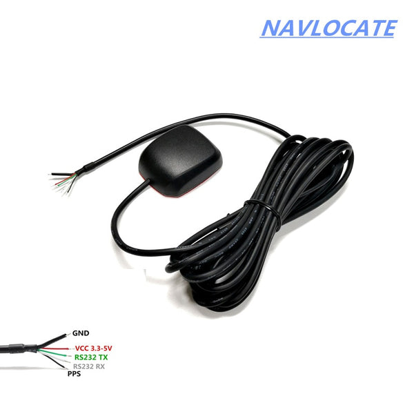 NMEA0183 GPS GLONASS GALILEO receiver DIY Connector 5V RS232, 9600 baud rate,module with antenna Line length 1.5 meters