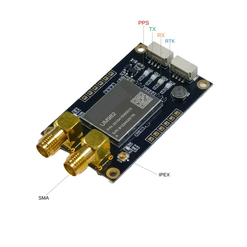 New UM982 module High-precision heading GNSS board RTK differential Direction finding UAV GPS moduleSupport Rover base TOGNSS