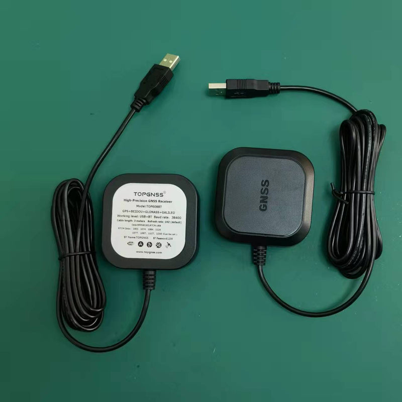 TOP608BT NMEA0183 RTCM RTK GNSS GPS USB design with module RTK high precision buletoothGNSS receiver antenna modules ZED-F9P