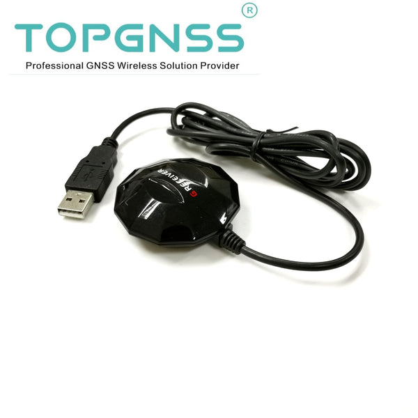 TOPGNSS NEW USB GNSS receiver Antenna module Glossy GPS  GLONASS GALILEO NMEA0183  IP67 GNSS100L