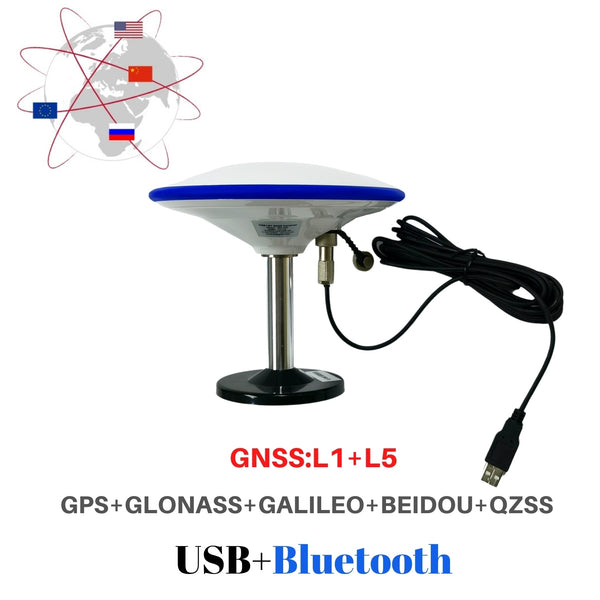 TOPGNSS New GNSS L1 L5 Agriculture Support Android USB Bluetooth GPS GNSS receiver antenna module 5V baud rate 115200 GM-105BT