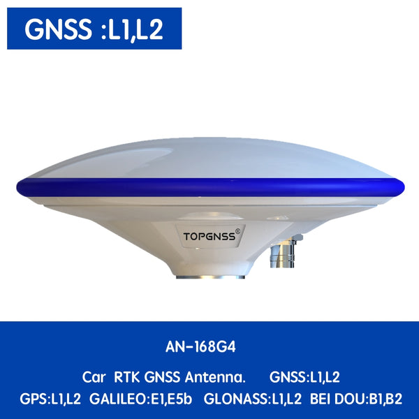 TOPGNSS New RTK rover gnss antenna zed-f9p GPS antenna high precision agriculture, RTK gps antenna GLONASS Galileo GNSS L1 L2