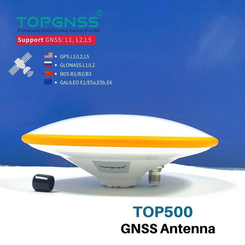 TOP500 High Precision RTK Heading Gnss Antenna ZED-F9P Agriculture Gps Antenna High Gain UGV Antenna Support GNSS L1 L2 L5