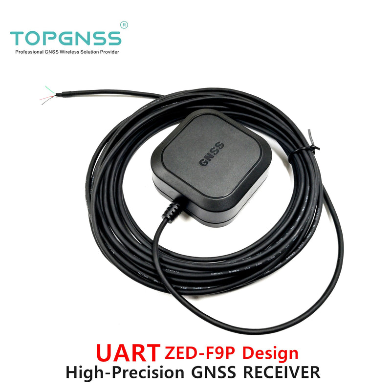UART Designed with the ZED-F9P F9 module RTK high-precision GNSS receiver can be used as a base station and rove TOP608 TOPGNSS