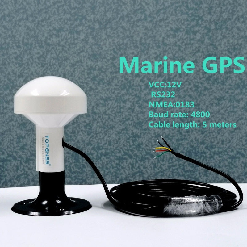 marine ship GPS receiver antenna module NMEA 0183 baud rate 4800 DIY connector, voltage 12V RS232 protocol